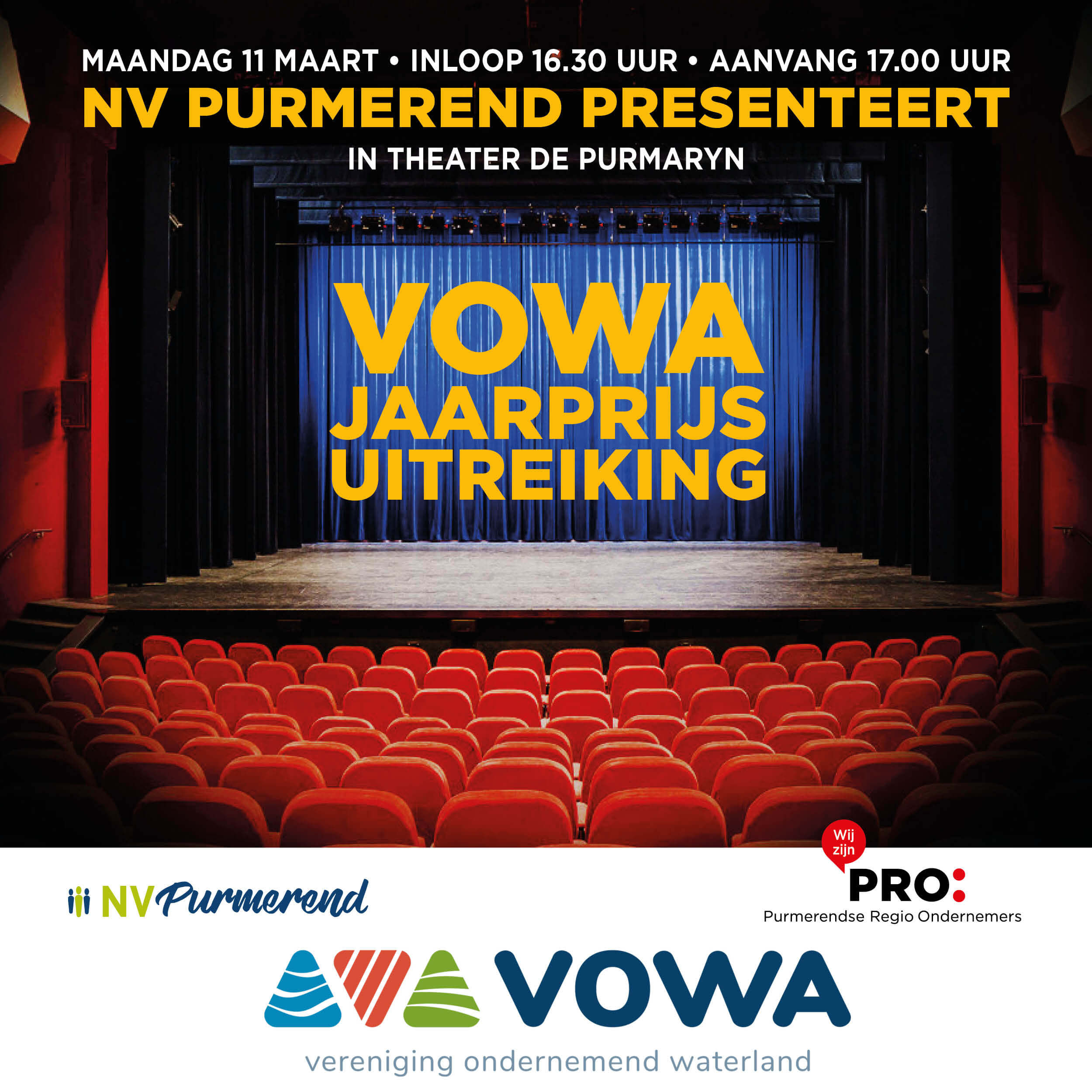 VOWA-jaarprijs powered by NV Purmerend
